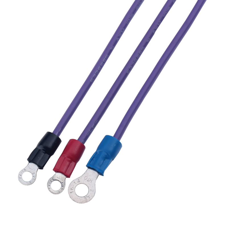 Circular semi insulated terminal wire